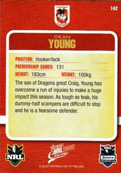 2009 Select Classic #142 Dean Young Back